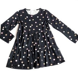 H&M Girls 6x Polka Dot Long Sleeve Twirl Dress